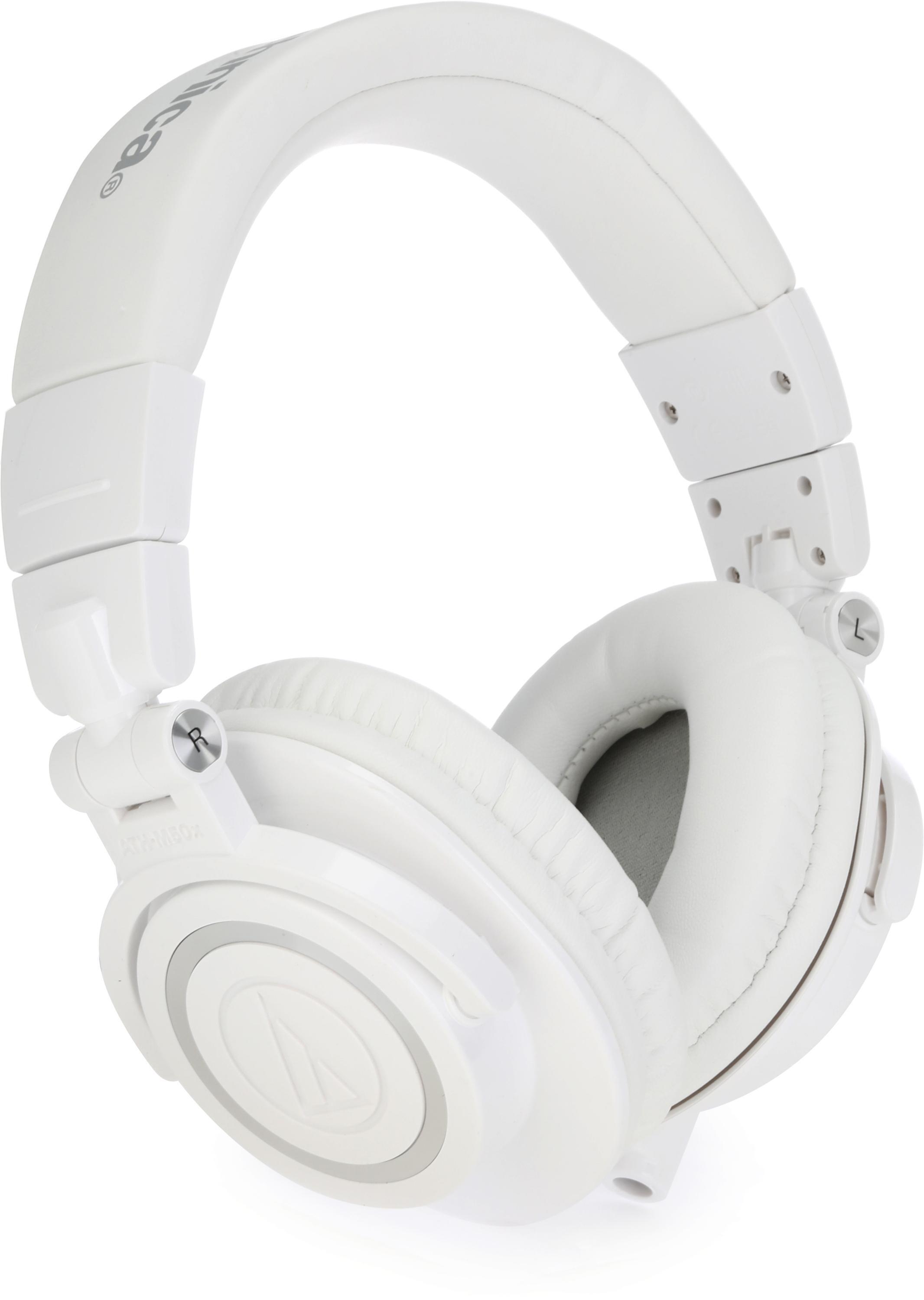 Audio-Technica ATH-M50xWH Studio Monitoring Headphones - White