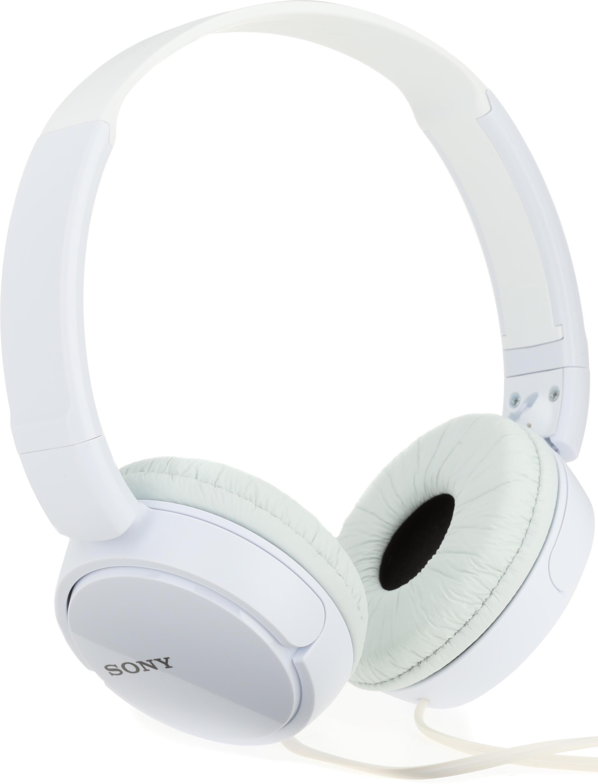 Sony MDRZX110 ZX Series Wired On-ear Headphones - White | Sweetwater