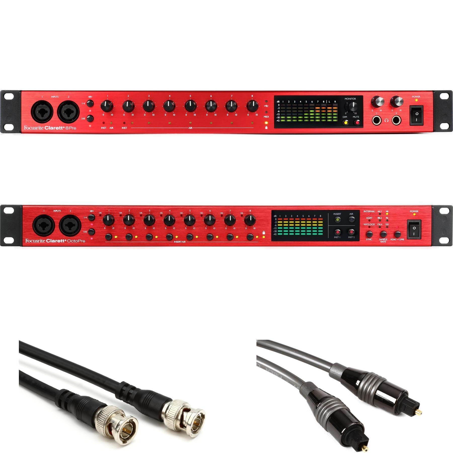 Focusrite Clarett+ 8Pre USB-C Audio Interface and Preamp Expansion
