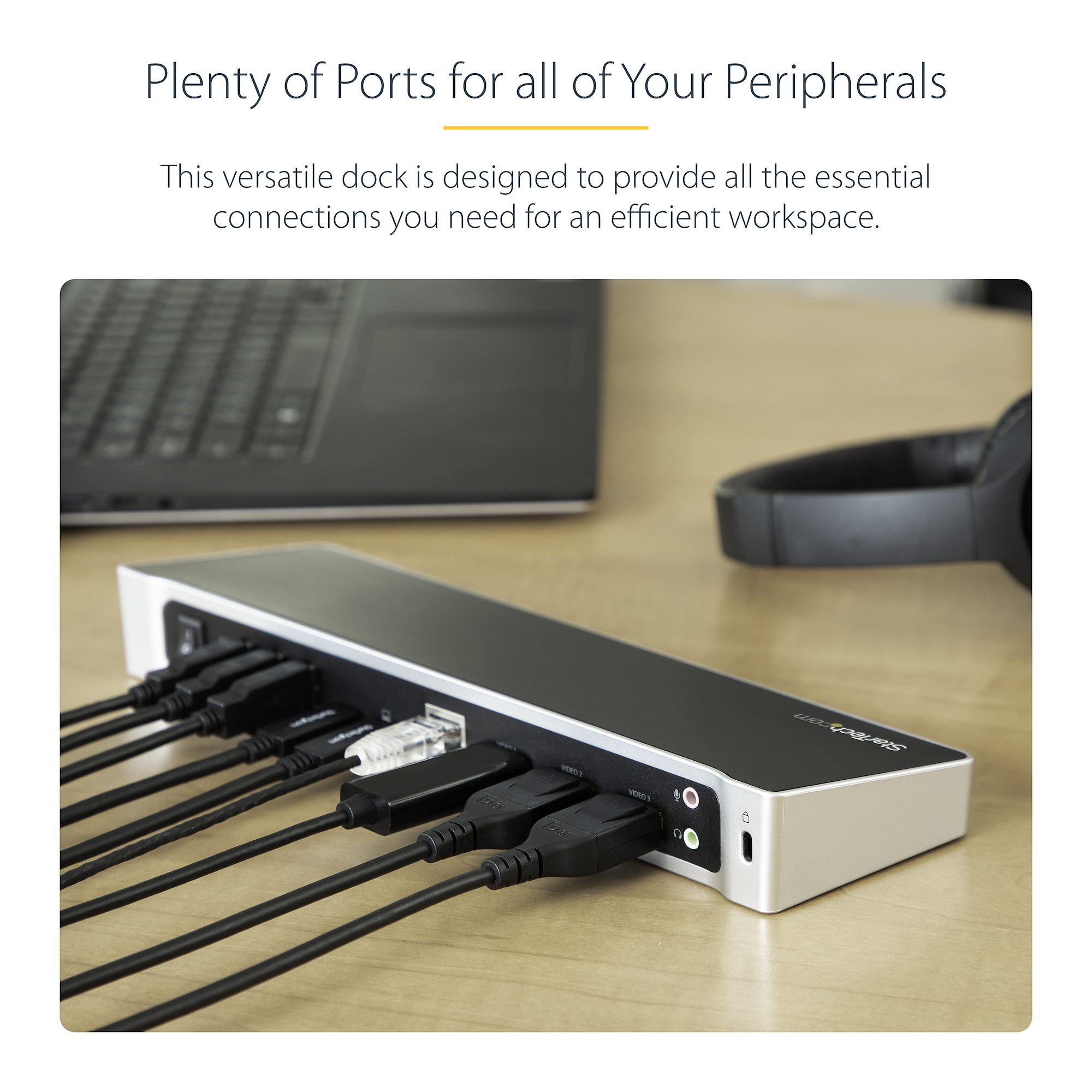 ドッキングステーション／USB-C （USB 3.1 Gen 1）接続／トリプル