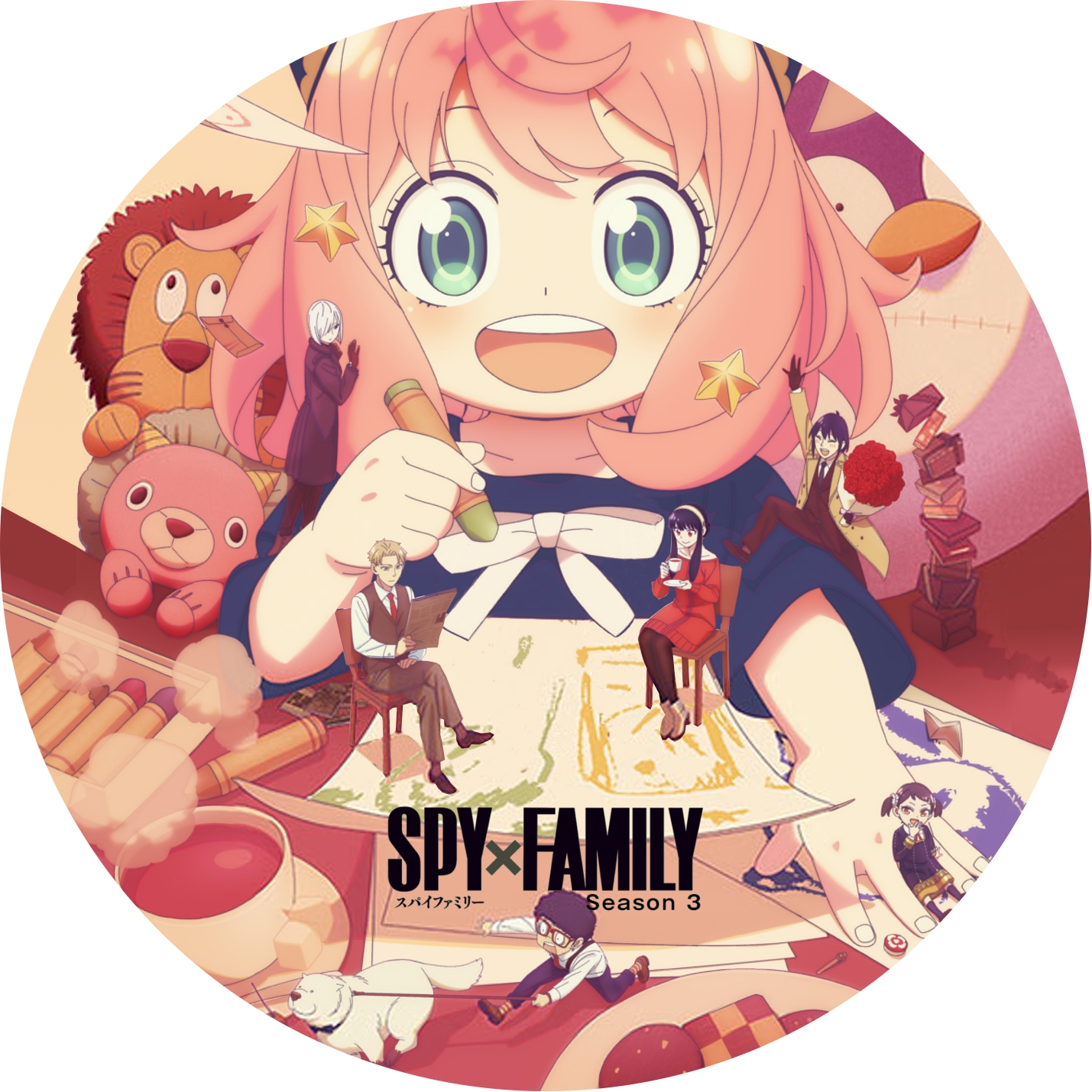 SPY×FAMILY Season 3 ” の DVDラベルです | meechanmama(みーちゃん