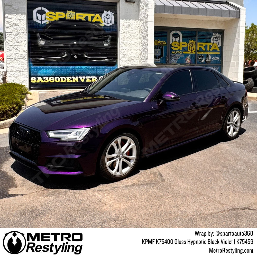 Gloss Hypnotic Black Violet Vinyl Wrap - KPMF | Metro Restyling