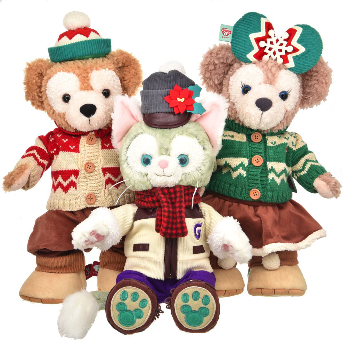 おしゃれな衣装を徹底再現☆ダッフィーのクリスマス2015ぬいぐるみ