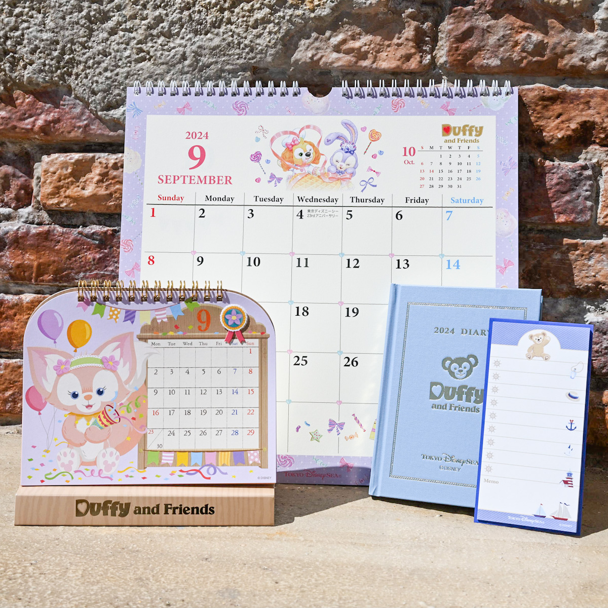 2024年用！東京ディズニーシー「ダッフィー&フレンズ」カレンダー