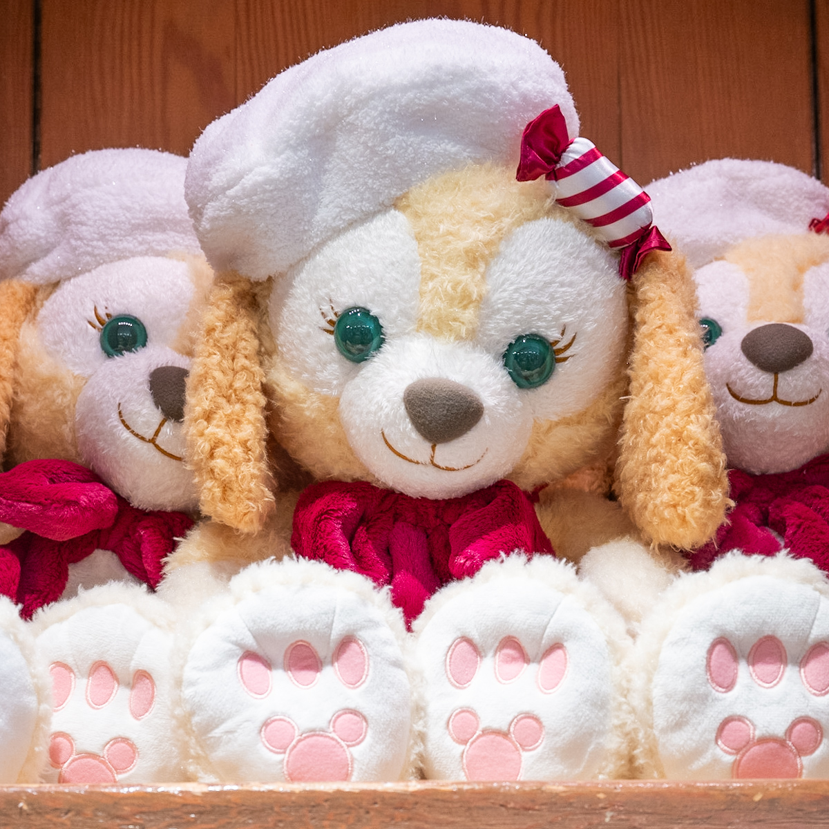 シュタイフ ダッフィー ディズニーシー クリスマス クリスマス仕様の