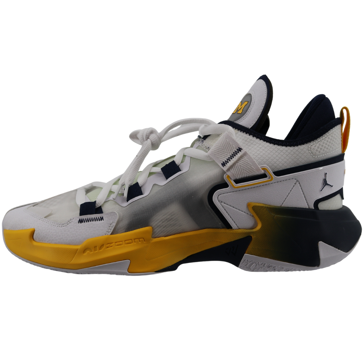 Nike Air Jordan Why Not Zero 5 Michigan Wolverines Blue Yellow