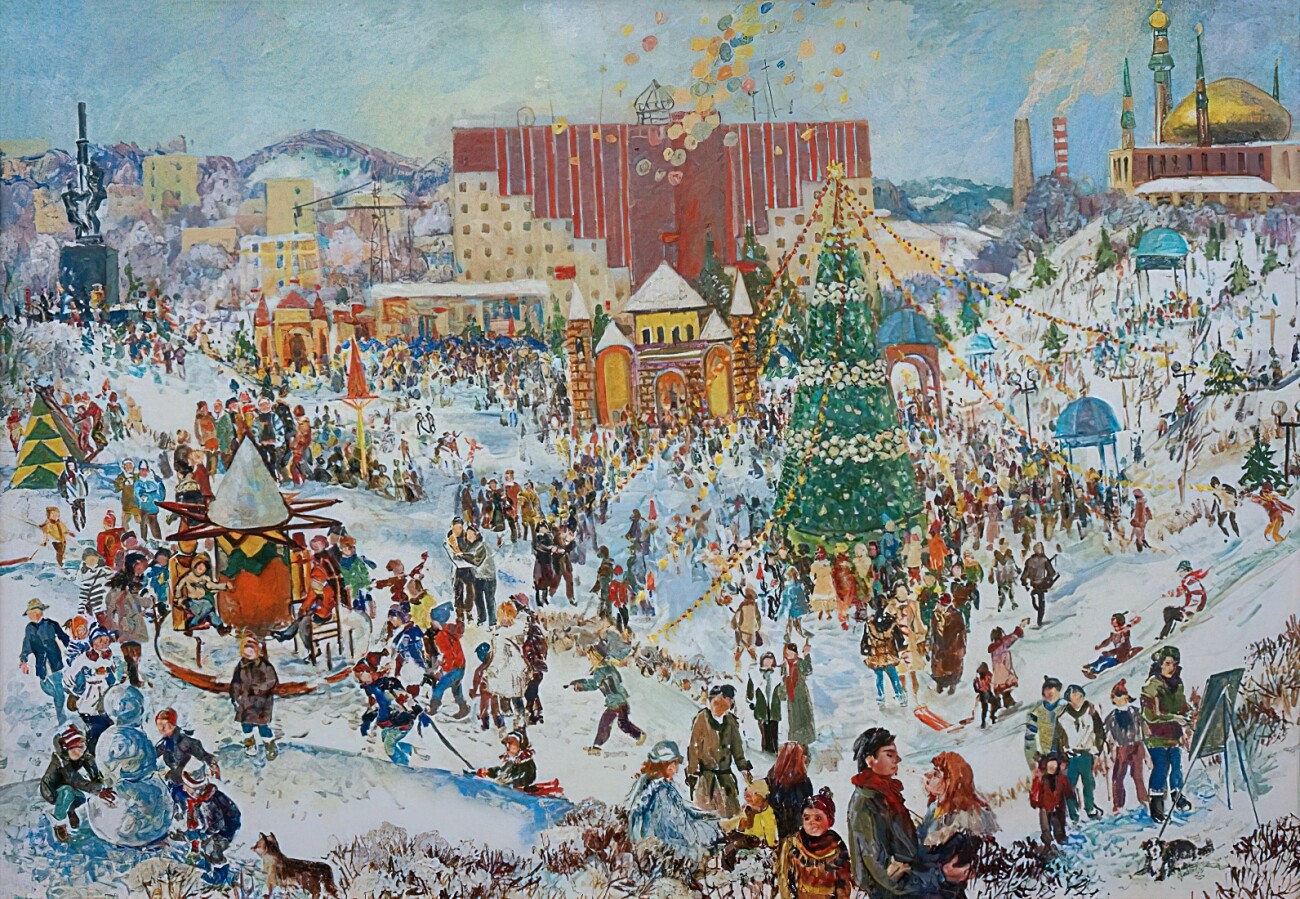 ロシアの画家が描くクリスマスと新年