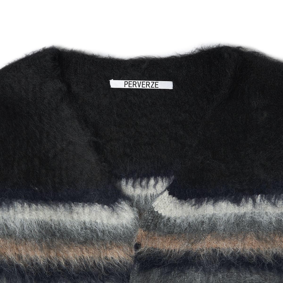 SLOW STEADY CLUB | DOUBLE STRIPE KNIT CARDIGAN - 오버사이즈 감각