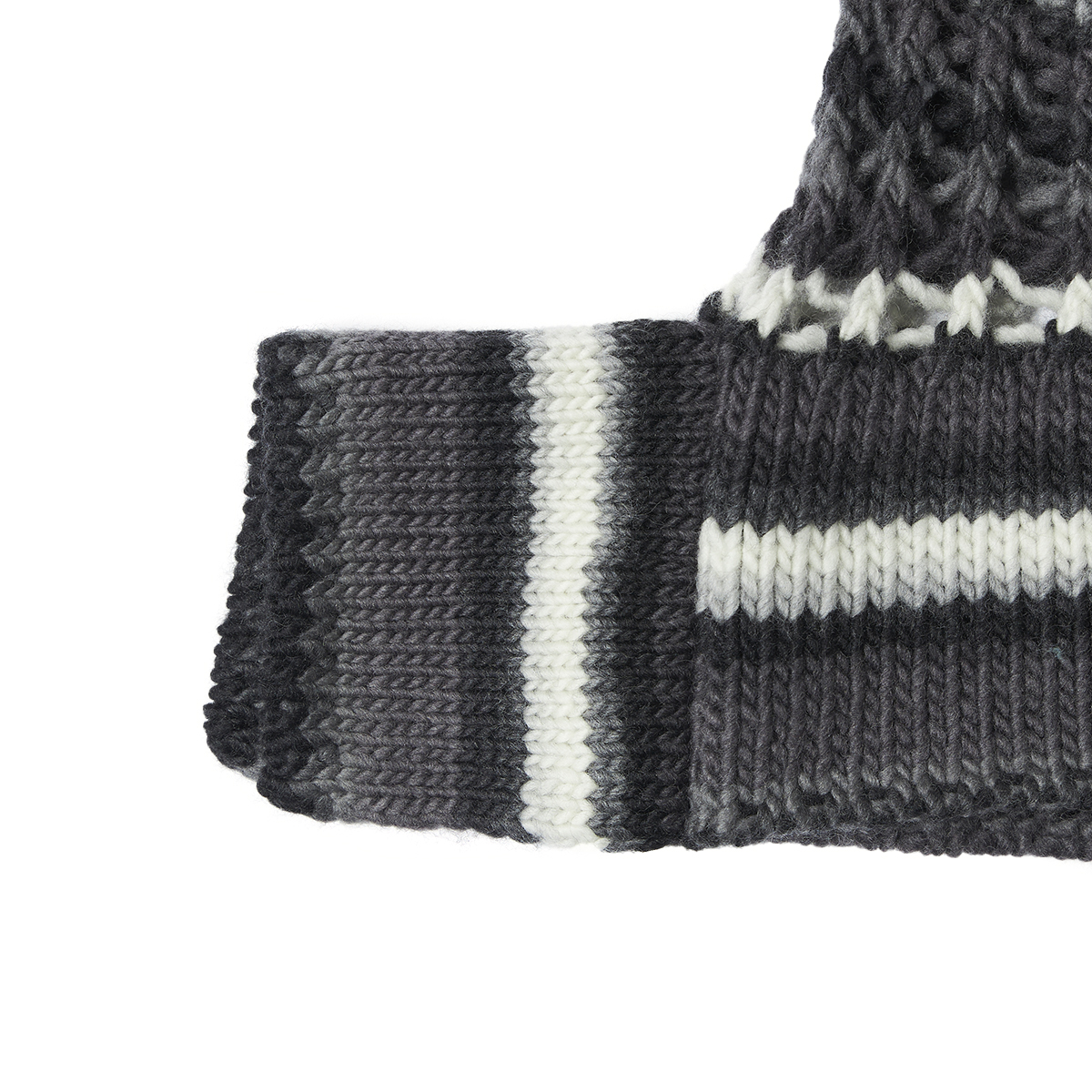 PERVERZE, FACE HAND KNIT CARDIGAN (GRAY) - SLOW STEADY CLUB