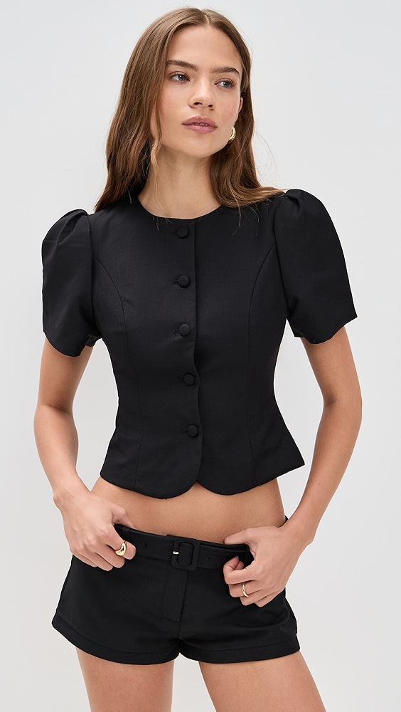 Theory Easy Tie Blouse | Shopbop