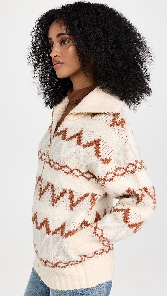 Varley Brooke Fair Isle Knit Jacket | Shopbop