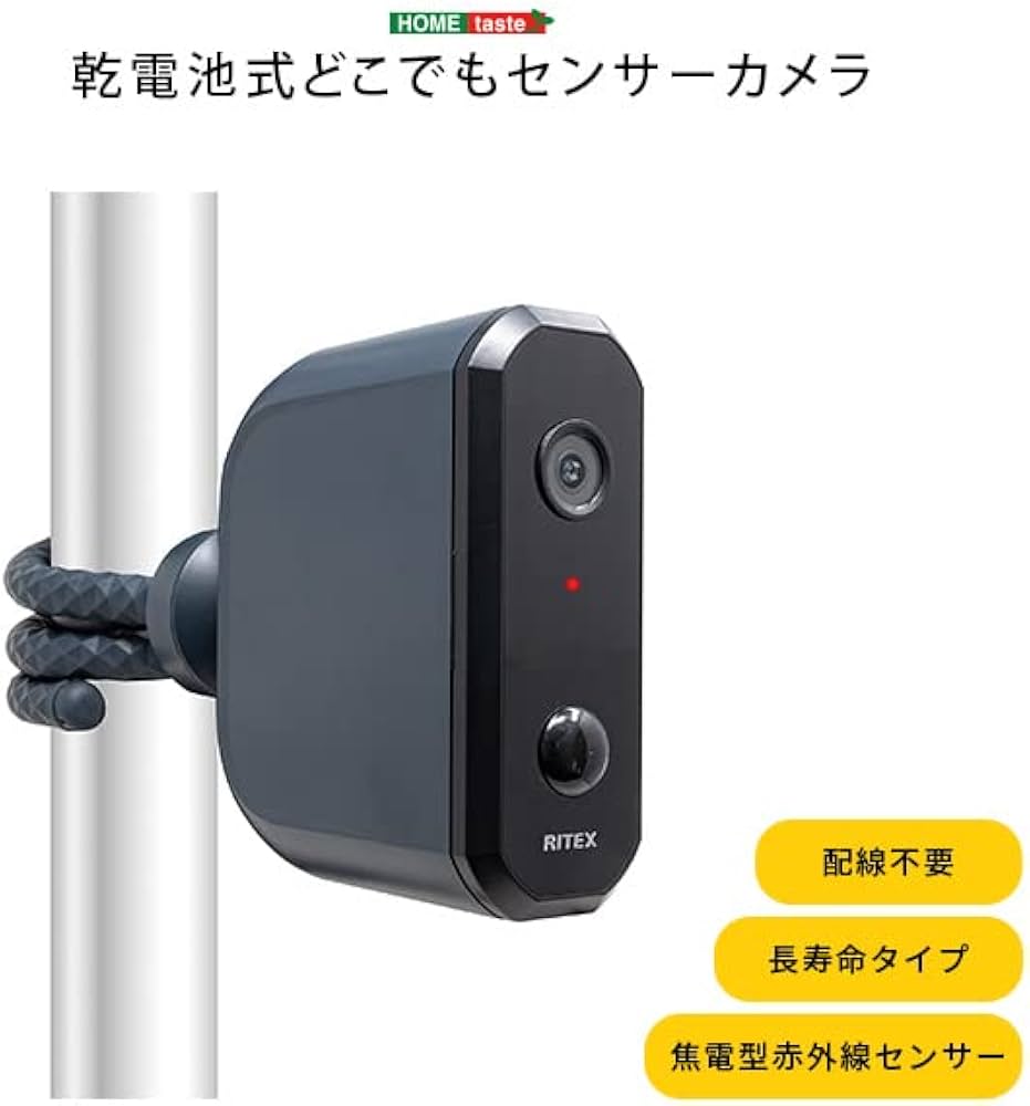 Amazon.co.jp: ホームテイスト 乾電池式どこでもセンサーカメラ : 家電
