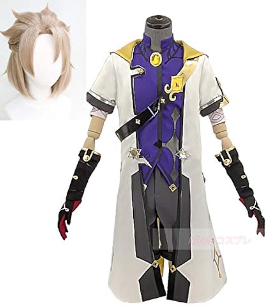 Amazon.co.jp: [AGOS] 原神 アルベド コスプレ 衣装 ＋ウィッグ : ホビー