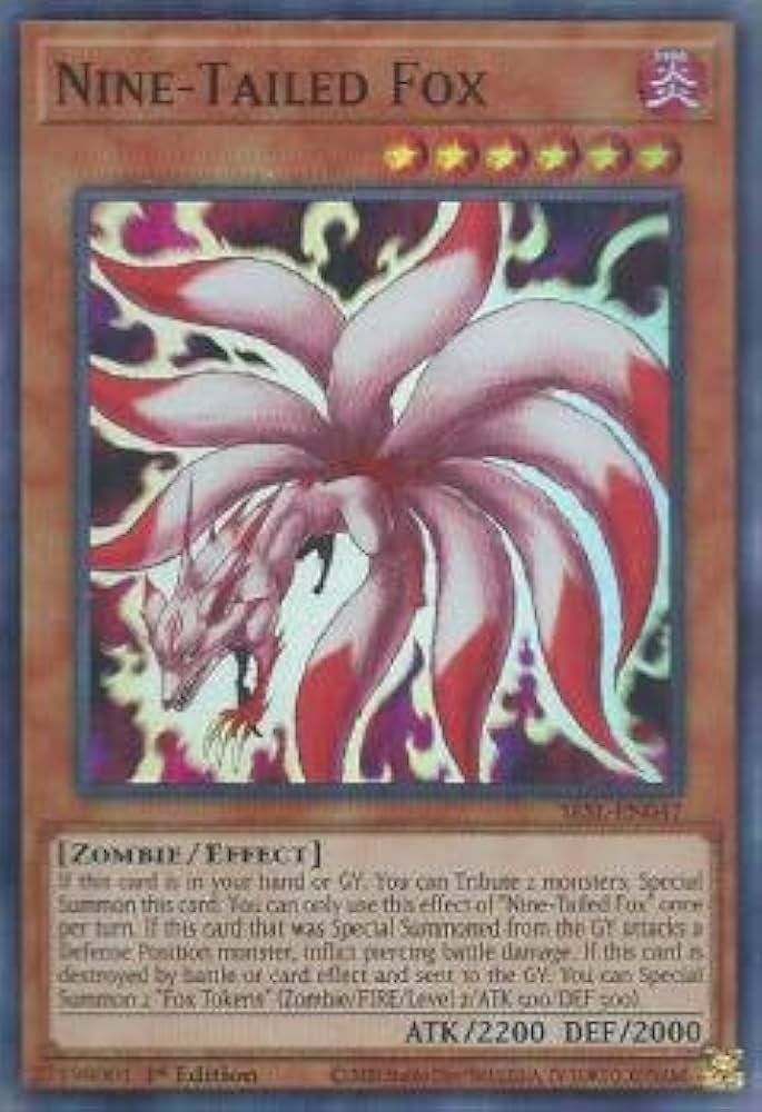 Amazon.co.jp: 遊戯王 SESL-EN047 九尾の狐 Nine-Tailed Fox (英語版