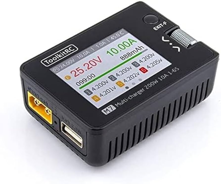 Amazon.co.jp: M7 充電器 200w 10A 小型 多機能スマートバランス充電器