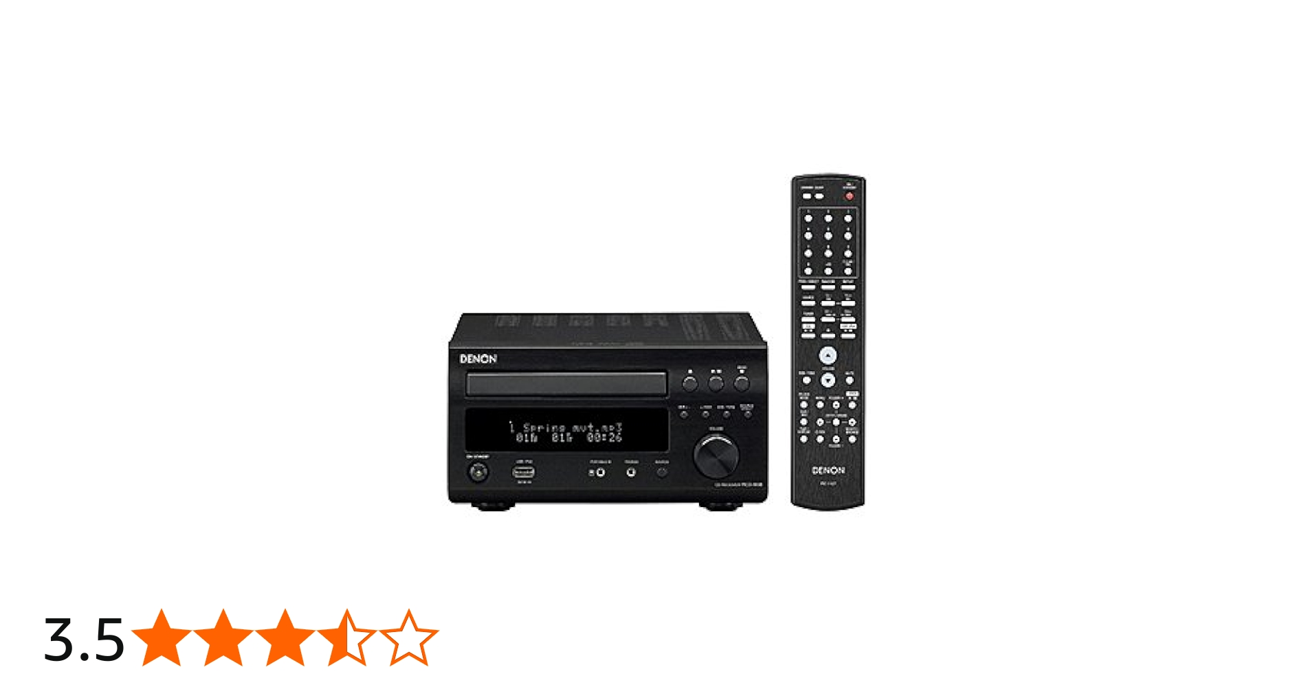 Amazon.co.jp: Denon CDレシーバー iPod対応 ブラック RCD-M38-K