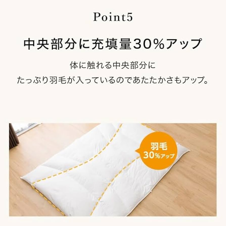 Amazon｜ニトリ グレーダックダウン80%使用 羽毛掛け布団 UL K2315