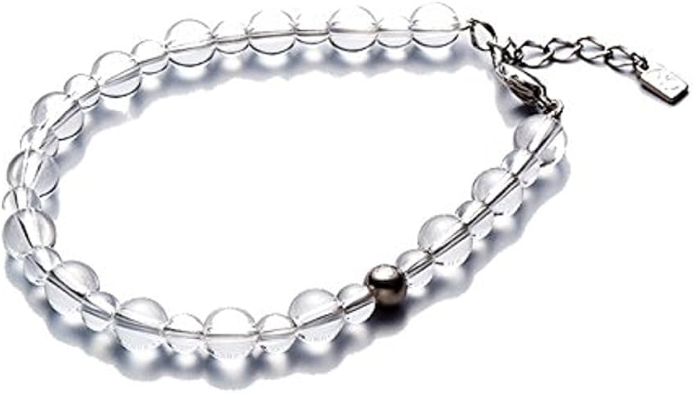 Amazon | [ファイテン] 水晶コンビブレスレット 5mm・7mm玉 17cm