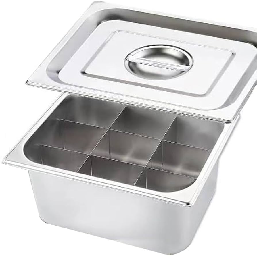 Amazon | HCTOOL おでん鍋 Ih/ガス対応 四角 6L 仕切り鍋 業務用 家庭