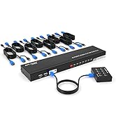Amazon.co.jp: KVMスイッチ HDMI 8ポート KVM USB 切替器 8入力1出力