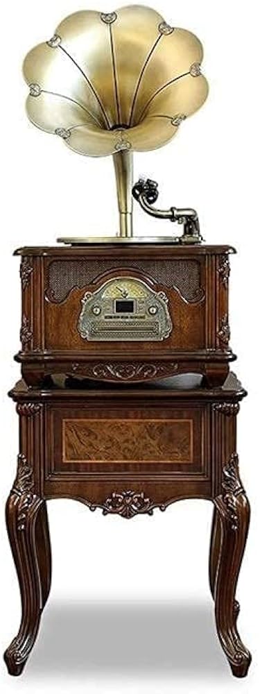 Amazon.co.jp: レコード プレーヤー、蓄音機、ブロンズ ヴィンテージ