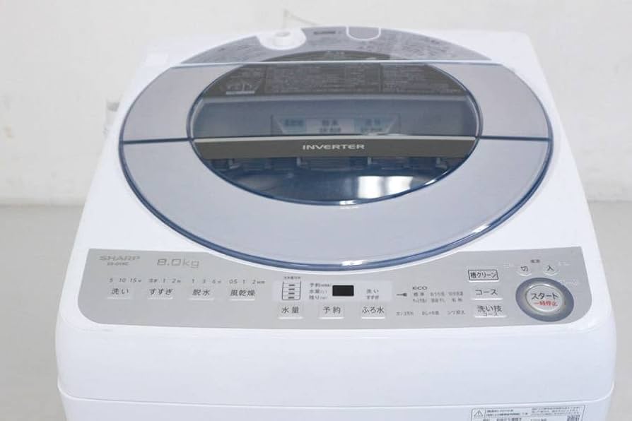 Amazon.co.jp: SHARP 8.0kg 全自動洗濯機 ES-GV8C-S シルバー 低騒音