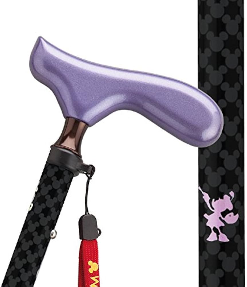 Amazon.co.jp: ブラック 杖 折りたたみ 軽量 アルミ製 ディズニー