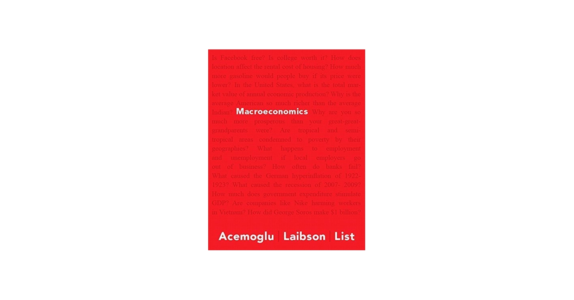 Macroeconomics (Pearson Series in Economics) by Acemoglu, Daron