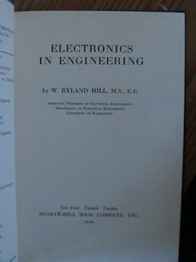 Electronics in Engineering (McGraw-Hill Electrical & Electronic