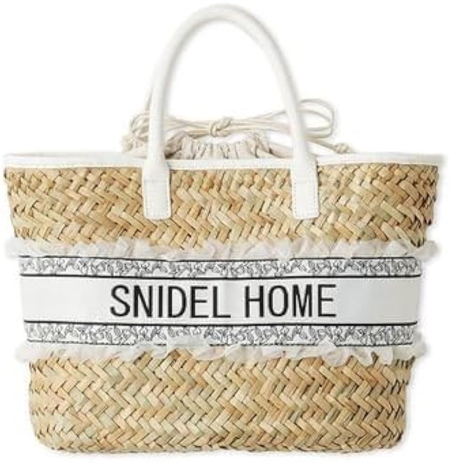 Amazon | [スナイデルホーム] ロゴテープかごバッグ | SNIDEL