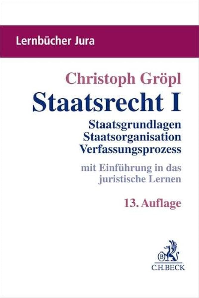 Staatsrecht I: Staatsgrundlagen, Staatsorganisation