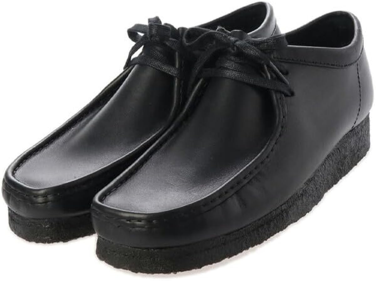 Amazon | Clarks ワラビーORIGINALS WALLABEE Black Leather clarks