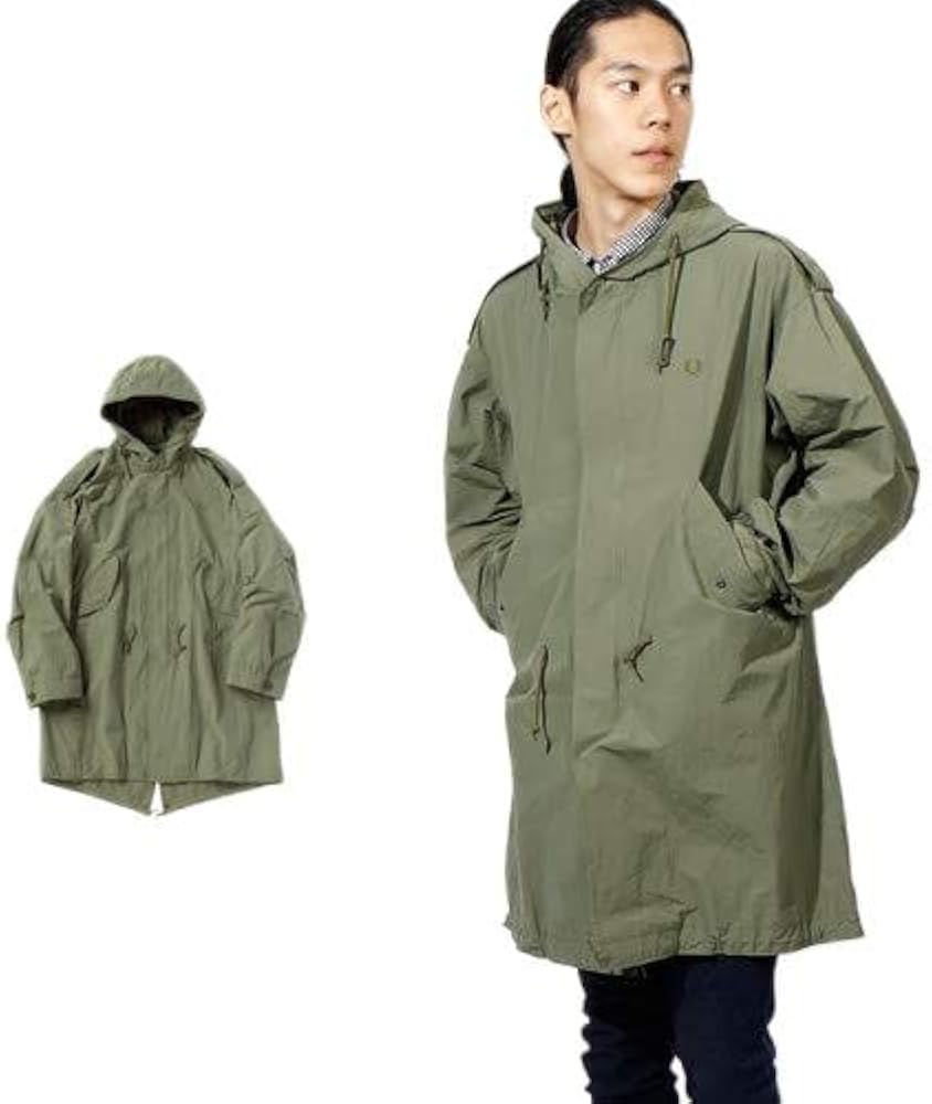 Amazon | [フレッドペリー] モッズコート LAUREL LEAF DYED FISHTAIL
