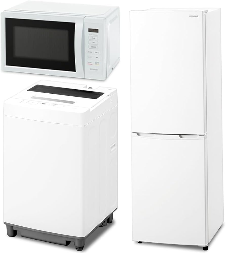 取付無料！完動品！高年式シンプルホワイト冷蔵庫洗濯機電子レンジ