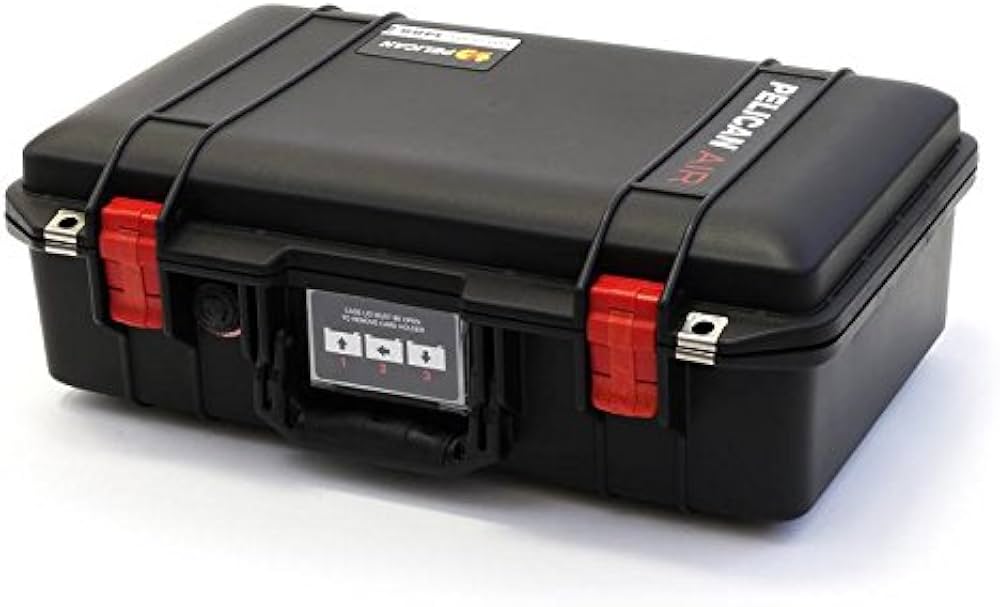 Amazon.co.jp: Pelican 1485 エアケース ブラック&レッド Trekpak