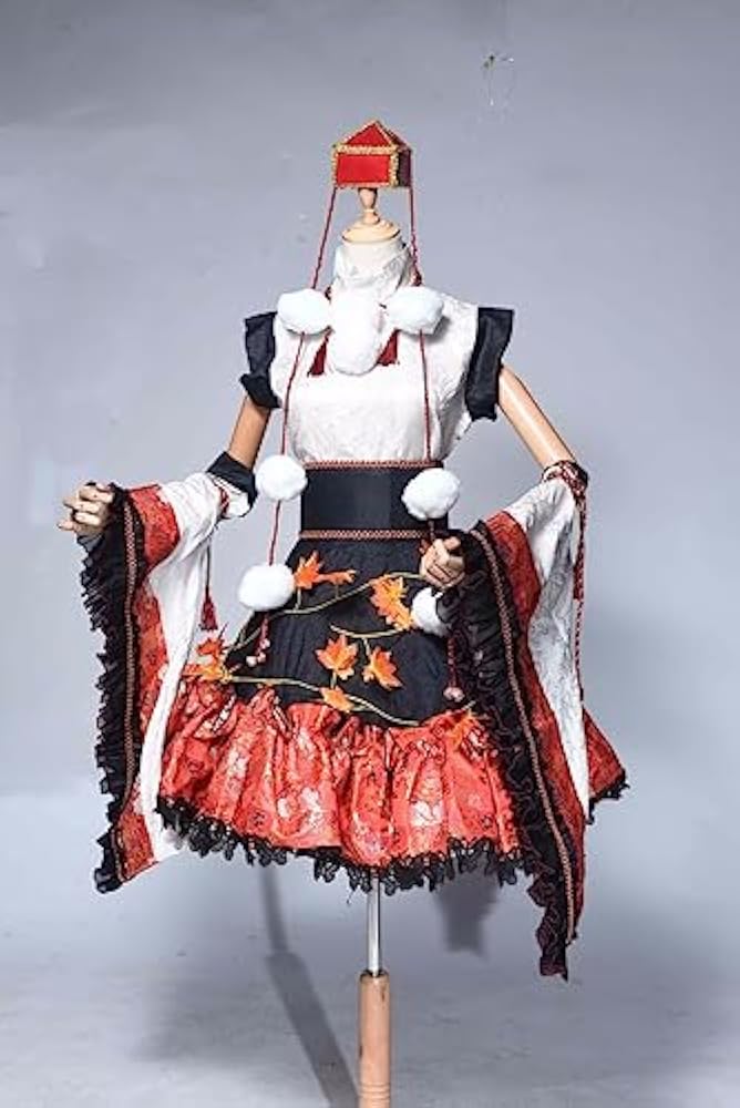 Amazon.co.jp: [QLPLYZON] コスプレ衣装 犬走椛【ウィッグ、靴別売り