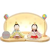 Amazon | 雛人形 木目込 10人飾り 十人飾り 一秀 かわいい コンパクト