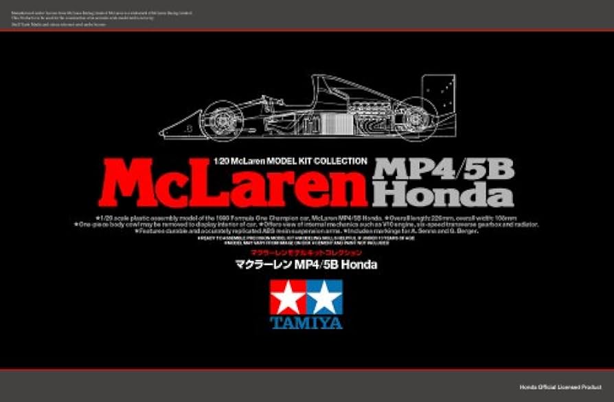 Amazon | タミヤ スケール限定 1/20 マクラーレン MP4/5B Honda 89720
