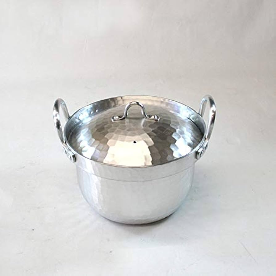 Amazon｜鍛金工房WESTSIDE33 京都の名工 寺地茂 作 アルミ段付鍋 鎚目