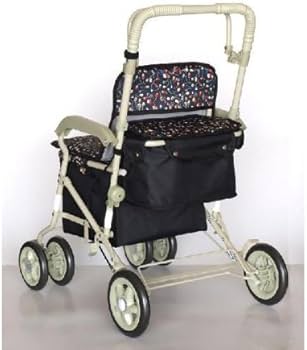 Amazon | 島製作所 マーチS 小花ブラック | 島製作所 | シルバーカー