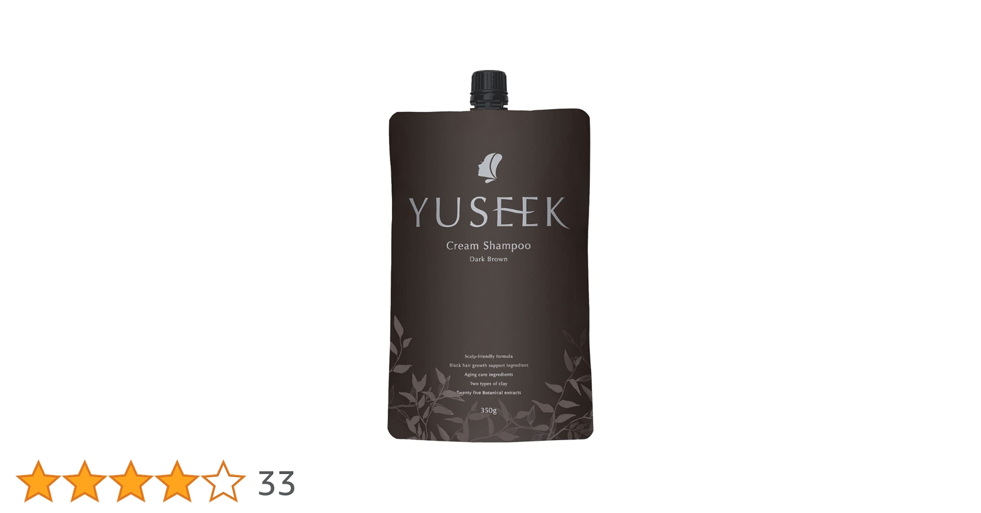 YUSEEK 】Cream Shampoo ダークブラウン 350g×2個 YUSEEK Cream