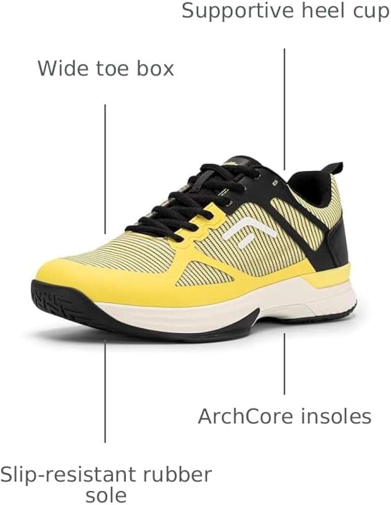 Amazon.com | FitVille Wide Pickleball Shoes for Men,All Court