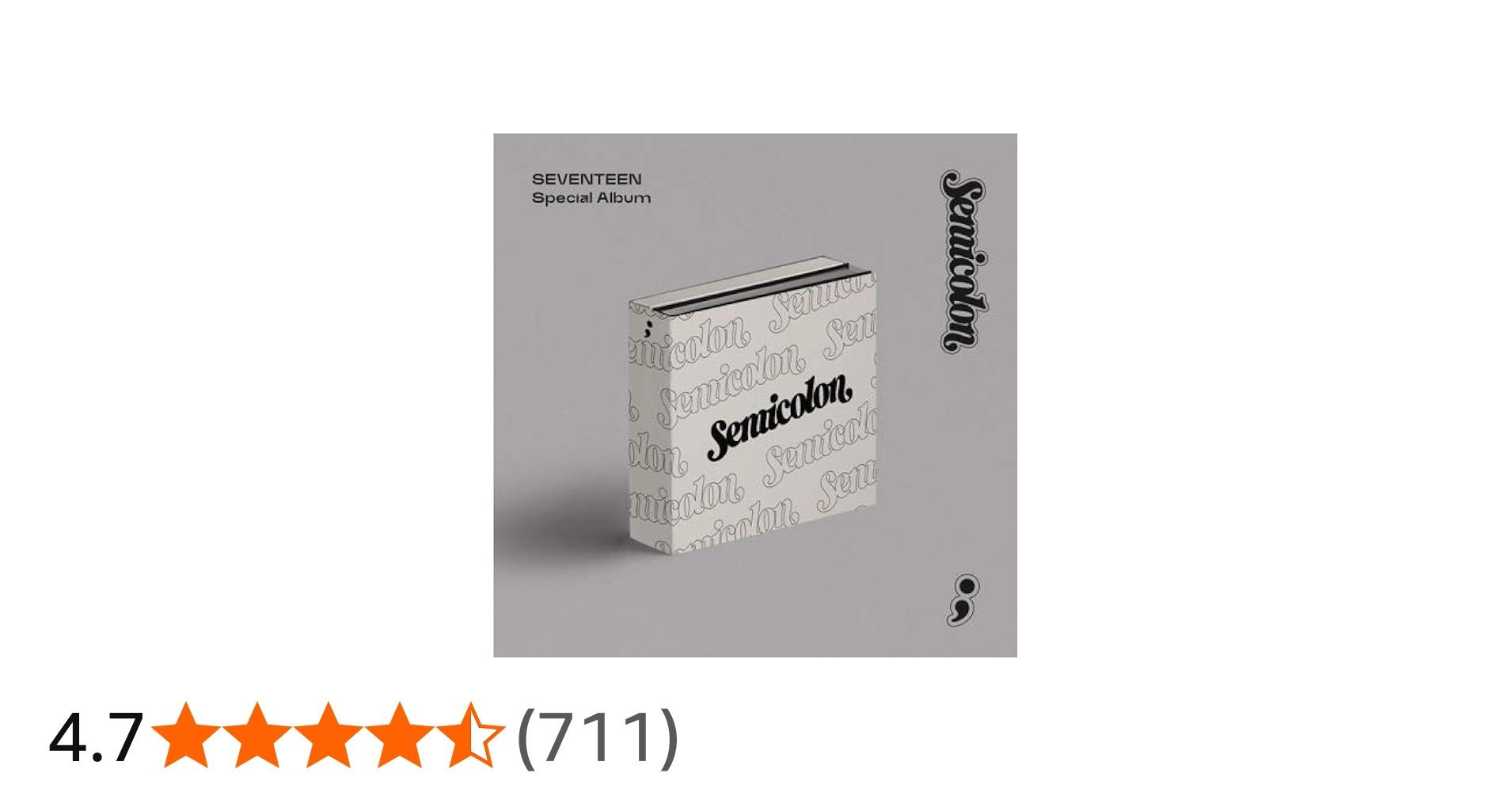 Amazon.co.jp: SEVENTEEN - SPECIAL ALBUM ; [ SEMICOLON ] セブチ