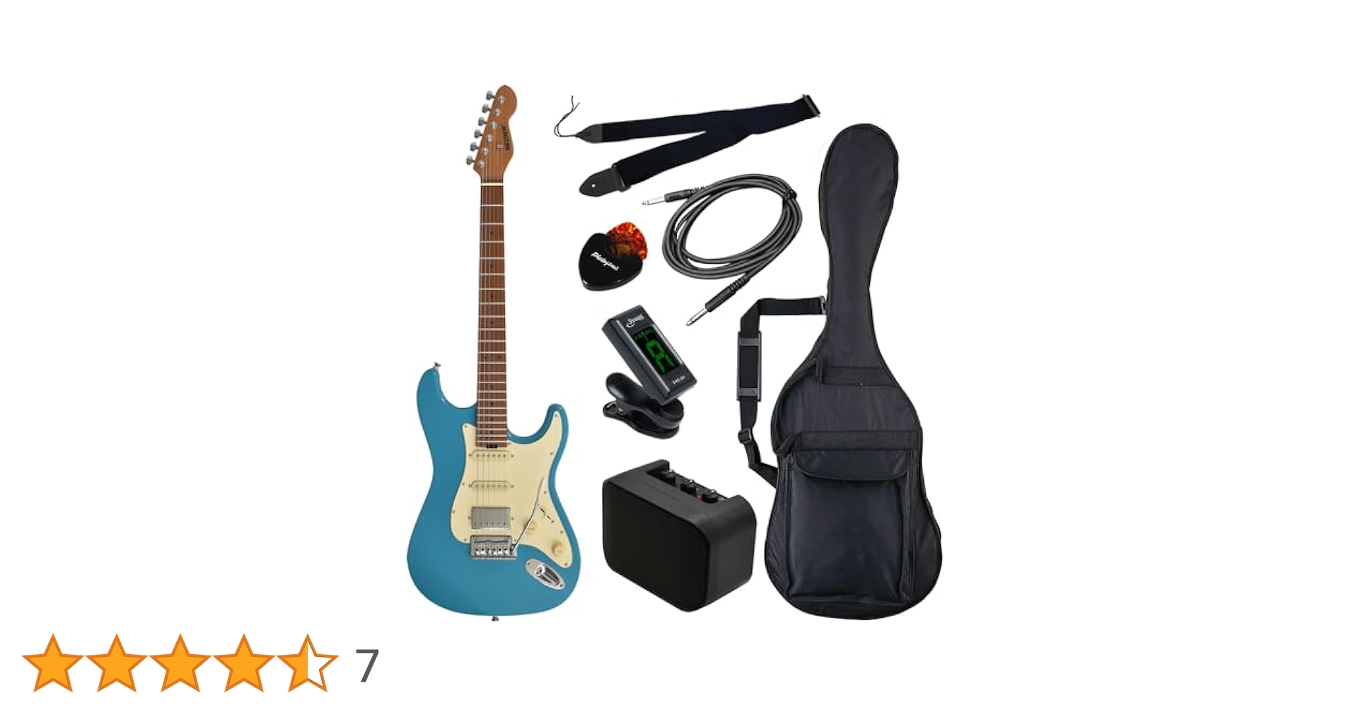 SELDERエレキギター ストラトキャスタータイプケース付き【中古品