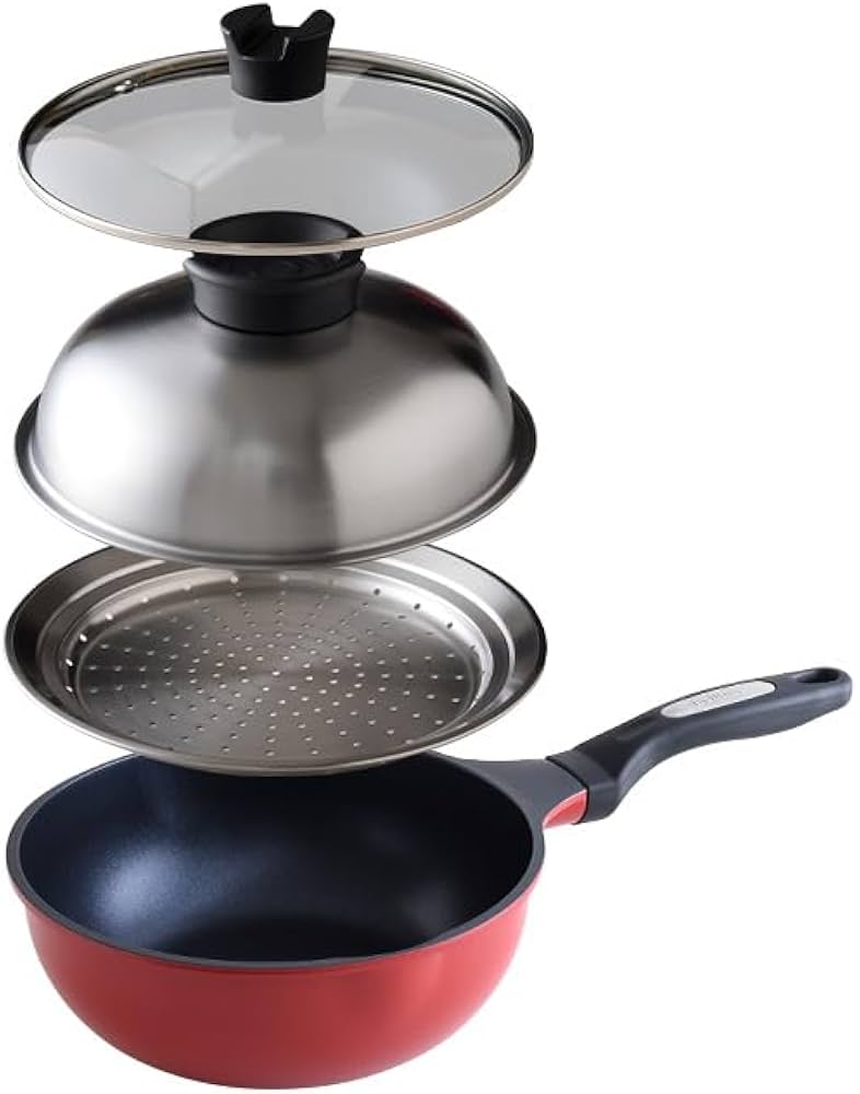 Amazon.co.jp: ベルフィーナ マルチグルメパン (レッド) Bellfina IH