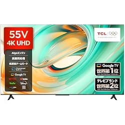 Amazon | TCL 55V型 4K Google TV 液晶 テレビ 55V6B Wチューナー内蔵