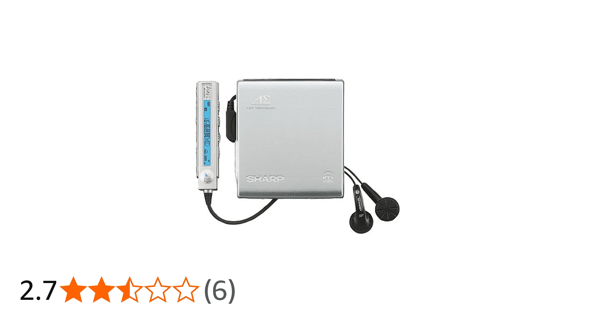 Amazon.co.jp: SHARP アウビィ MD-DS70-S 1ビットポータブルMD