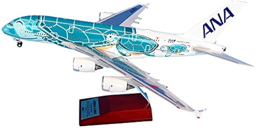 Amazon | 全日空商事 1/200 A380 JA382A FLYING HONU エメラルド