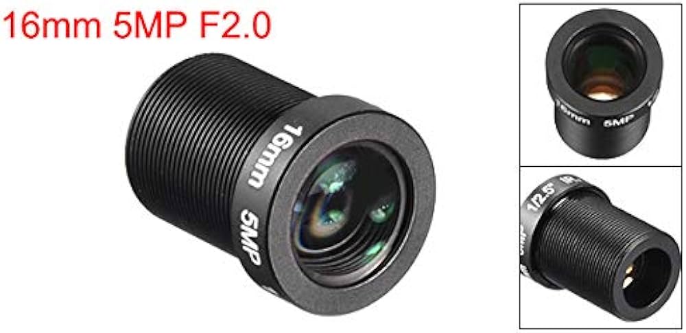 Amazon | uxcell カメラレンズ 焦点距離16 mm 5MP F2.0 FPV CCTVカメラ