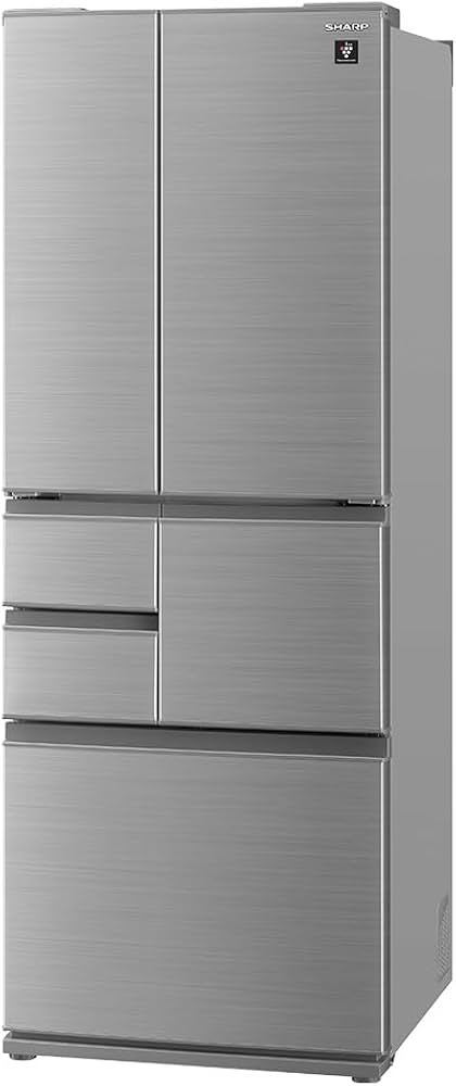 Amazon | シャープ 冷蔵庫 幅68.5cm 502L ピラーレスフレンチドア SJ